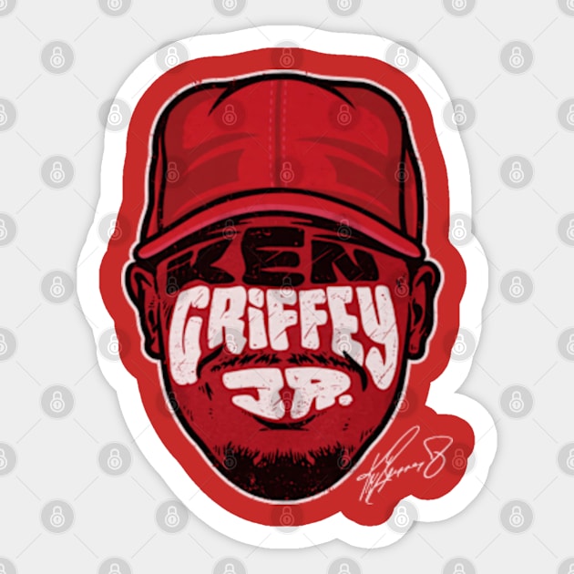 Ken Griffey Jr. Cincinnati Player Silhouette Sticker by danlintonpro